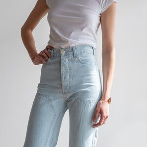 Jesse Kamm patchfront handy jeans pale denim